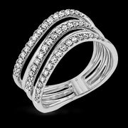 ZR1611 Right Hand Ring in 14k Gold with Diamonds
