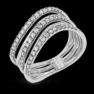 ZR1611 Right Hand Ring in 14k Gold with Diamonds