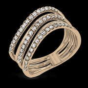 ZR1611 Right Hand Ring in 14k Gold with Diamonds