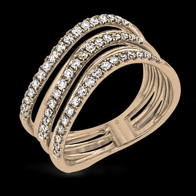 ZR1611 Right Hand Ring in 14k Gold with Diamonds