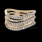 ZR1611 Right Hand Ring in 14k Gold with Diamonds