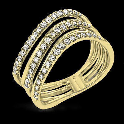 ZR1611 Right Hand Ring in 14k Gold with Diamonds