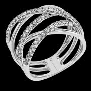 ZR1612 Right Hand Ring in 14k Gold with Diamonds