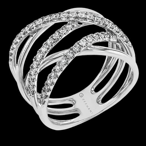 ZR1612 Right Hand Ring in 14k Gold with Diamonds