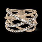 ZR1612 Right Hand Ring in 14k Gold with Diamonds