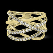 ZR1612 Right Hand Ring in 14k Gold with Diamonds