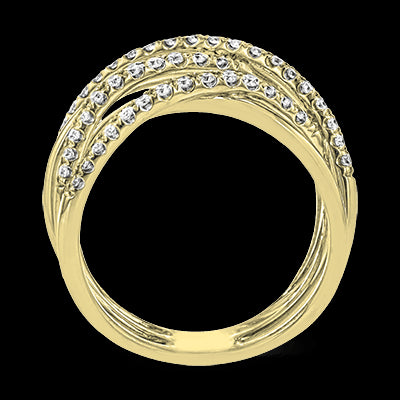 ZR1612 Right Hand Ring in 14k Gold with Diamonds