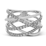 ZR1612 Right Hand Ring in 14k Gold with Diamonds