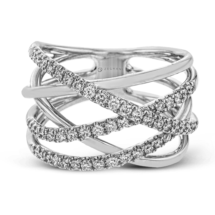 ZR1612 Right Hand Ring in 14k Gold with Diamonds