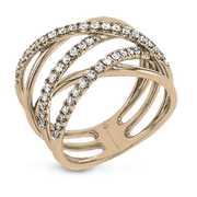 ZR1612 Right Hand Ring in 14k Gold with Diamonds