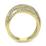 ZR1612 Right Hand Ring in 14k Gold with Diamonds