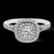 ZR1613 Engagement Ring in 14k Gold with Diamonds