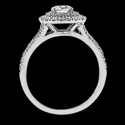 ZR1613 Engagement Ring in 14k Gold with Diamonds