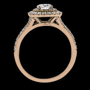ZR1613 Engagement Ring in 14k Gold with Diamonds