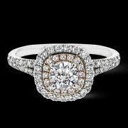 ZR1613 Engagement Ring in 14k Gold with Diamonds