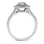ZR1613 Engagement Ring in 14k Gold with Diamonds
