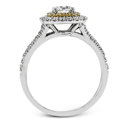 ZR1613 Engagement Ring in 14k Gold with Diamonds