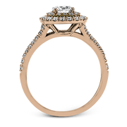 ZR1613 Engagement Ring in 14k Gold with Diamonds