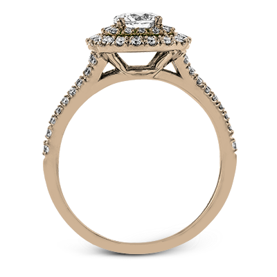 ZR1613 Engagement Ring in 14k Gold with Diamonds
