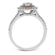 ZR1613 Engagement Ring in 14k Gold with Diamonds