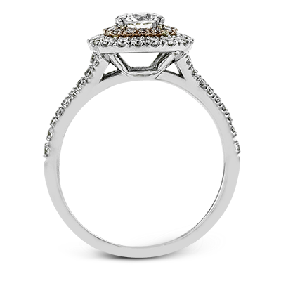 ZR1613 Engagement Ring in 14k Gold with Diamonds