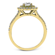 ZR1613 Engagement Ring in 14k Gold with Diamonds