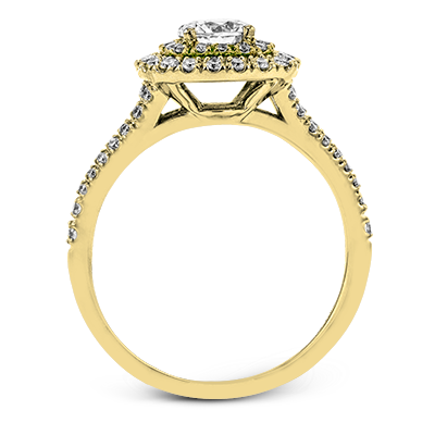 ZR1613 Engagement Ring in 14k Gold with Diamonds