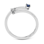 ZR1618 Color Ring in 14k Gold with Diamonds