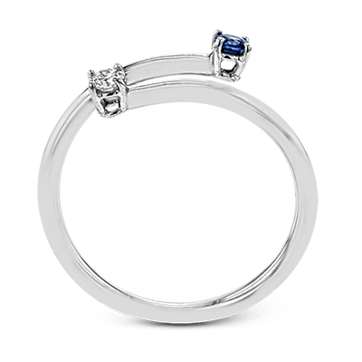 ZR1618 Color Ring in 14k Gold with Diamonds