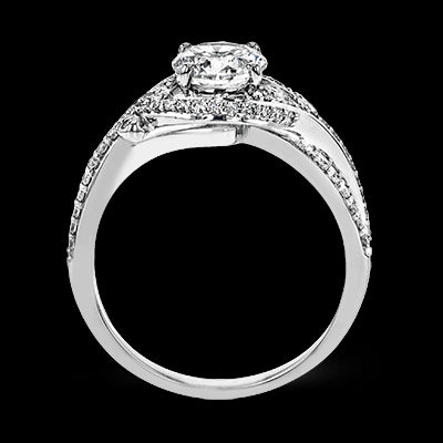 ZR1631 Engagement Ring in 14k Gold with Diamonds