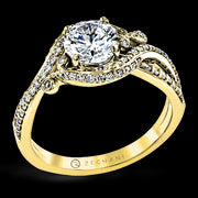ZR1631 Engagement Ring in 14k Gold with Diamonds