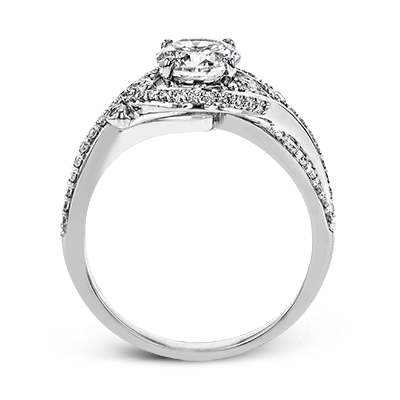 ZR1631 Engagement Ring in 14k Gold with Diamonds