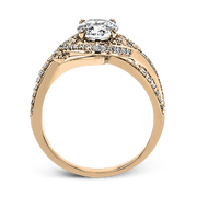 ZR1631 Engagement Ring in 14k Gold with Diamonds