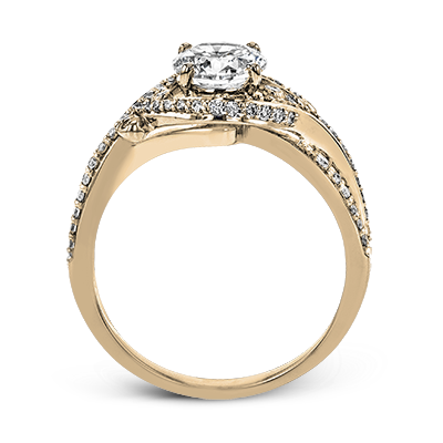 ZR1631 Engagement Ring in 14k Gold with Diamonds