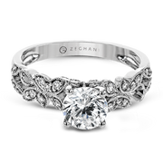 ZR1640 Engagement Ring in 14k Gold with Diamonds