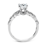 ZR1640 Engagement Ring in 14k Gold with Diamonds