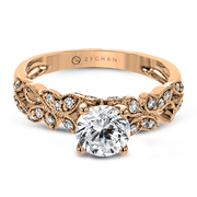 ZR1640 Engagement Ring in 14k Gold with Diamonds