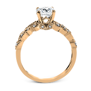 ZR1640 Engagement Ring in 14k Gold with Diamonds
