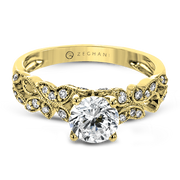 ZR1640 Engagement Ring in 14k Gold with Diamonds