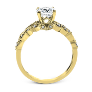 ZR1640 Engagement Ring in 14k Gold with Diamonds