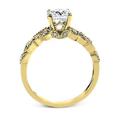 ZR1640 Engagement Ring in 14k Gold with Diamonds