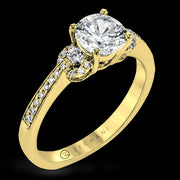 ZR1642 Engagement Ring in 14k Gold with Diamonds