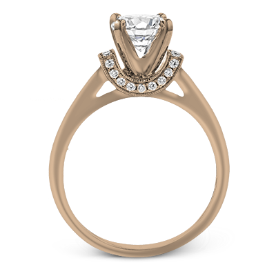 ZR1644 Engagement Ring in 14k Gold with Diamonds