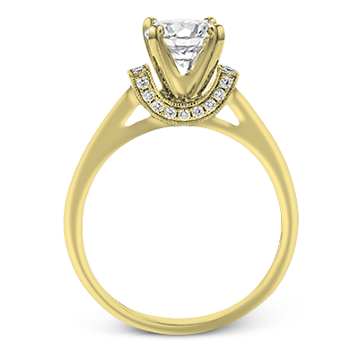 ZR1644 Engagement Ring in 14k Gold with Diamonds