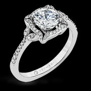 ZR1685 Engagement Ring in 14k Gold with Diamonds