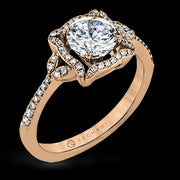 ZR1685 Engagement Ring in 14k Gold with Diamonds