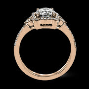 ZR1685 Engagement Ring in 14k Gold with Diamonds