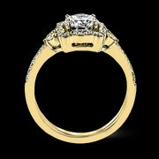 ZR1685 Engagement Ring in 14k Gold with Diamonds