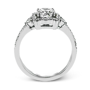 ZR1685 Engagement Ring in 14k Gold with Diamonds