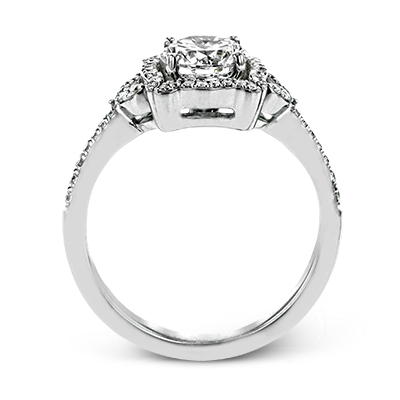 ZR1685 Engagement Ring in 14k Gold with Diamonds